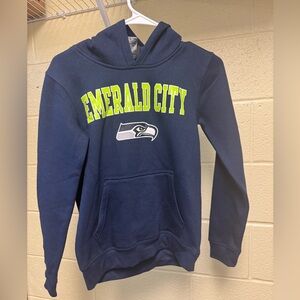 Seattle Seahawks Emerald City Navy Youth Hoodie NWT